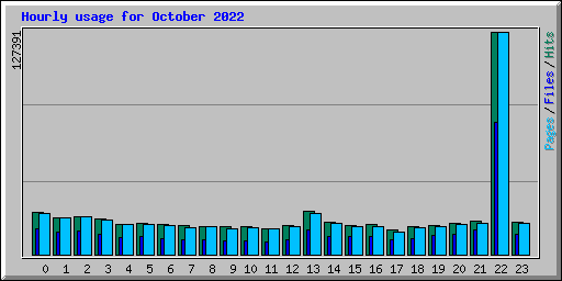 Hourly usage for October 2022