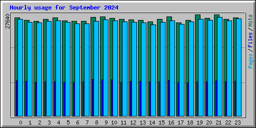 Hourly usage for September 2024